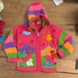 Colorful patchwork Kids' Hooded Sweater